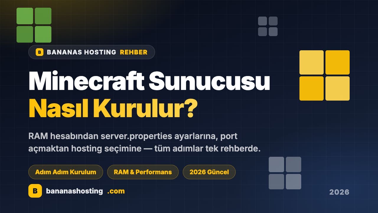 Minecraft Sunucusu Nasıl Kurulur? 2026 Adım Adım Rehber